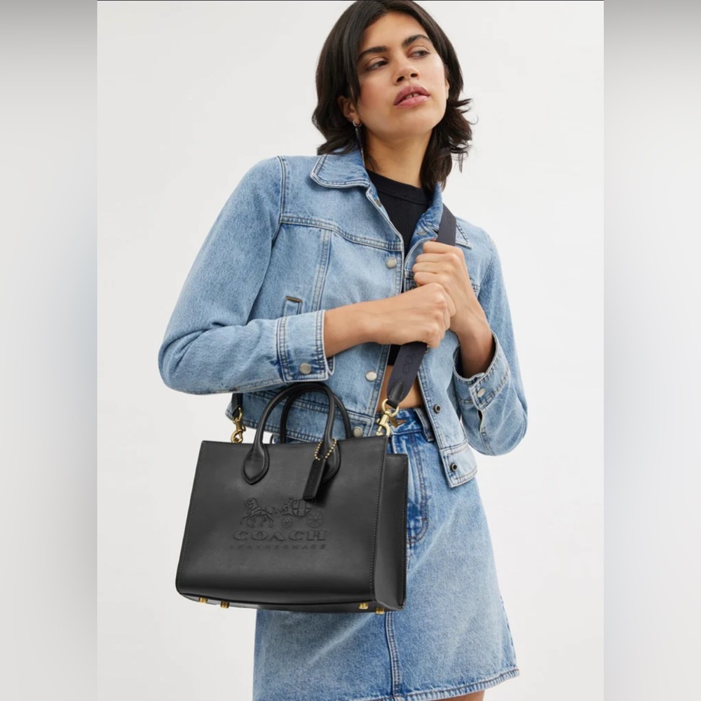 Coach Ace Leather Tote Bag 26 - Burnished Amber - Picture 4 of 11